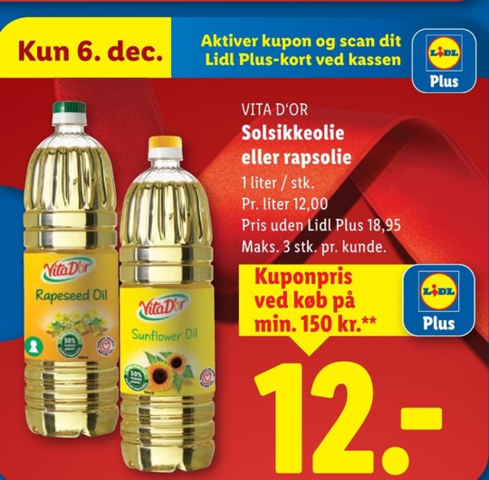 Vita Dor, Solsikkeolie