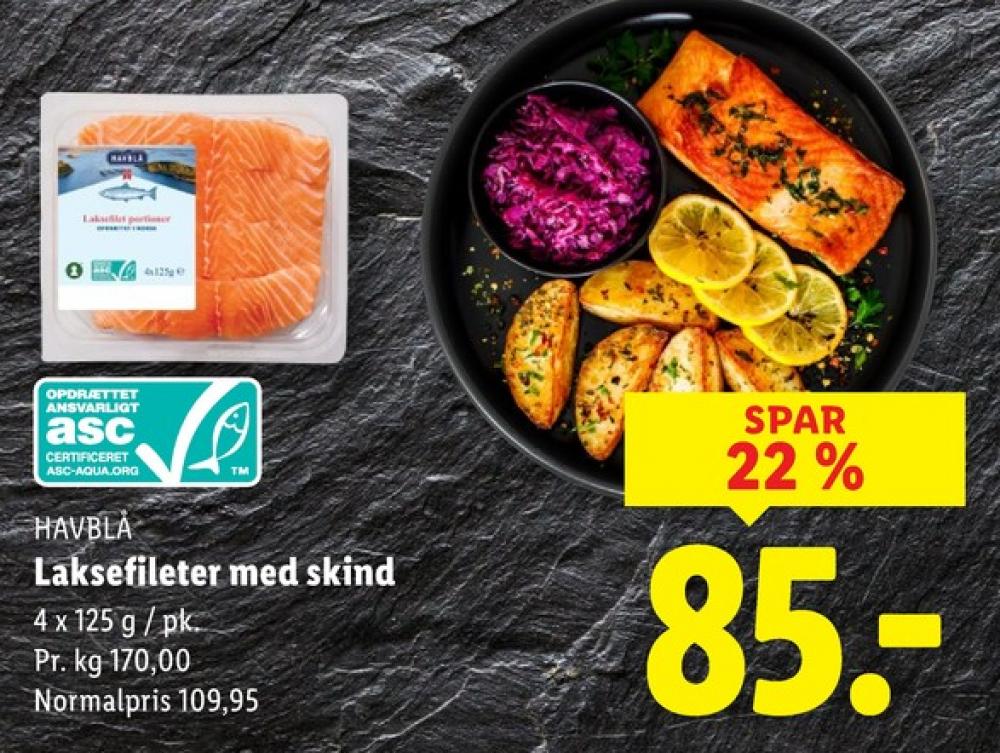 Havblå, Laksefilet