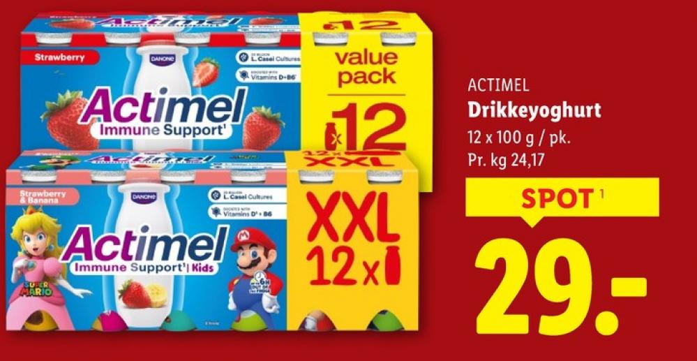 Danone Actimel, Drikkeyoghurt Strawberry & Banana