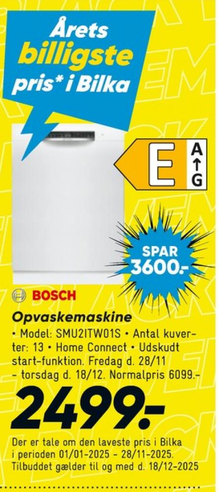 Bosch, Opvaskemaskine