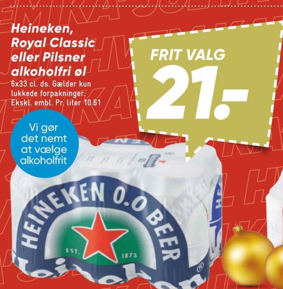 Royal 0,0 Pilsner, Øl - Alkoholfri 6 pk.