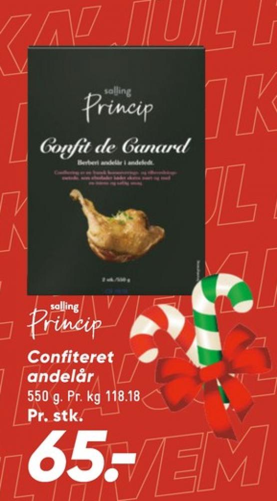 Salling Princip, Confiterede Andelår