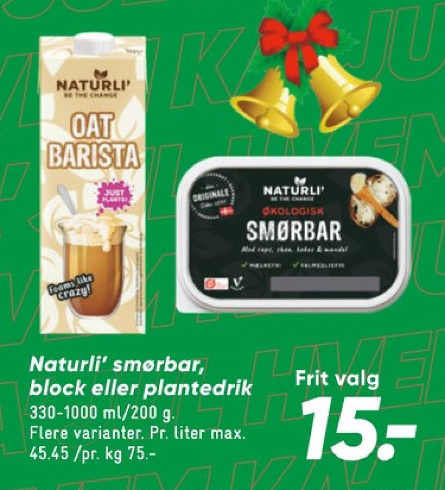 Naturli' Oat Barista, Havredrik