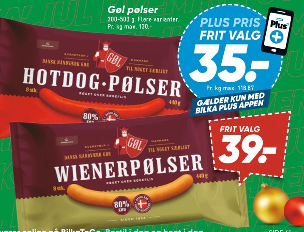 Gøl, Wienerpølser