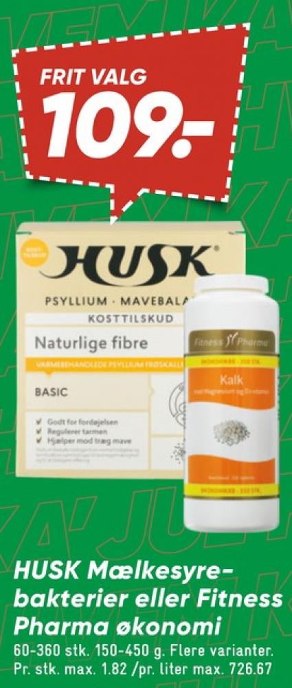 Fitness Pharma, Kosttilskud