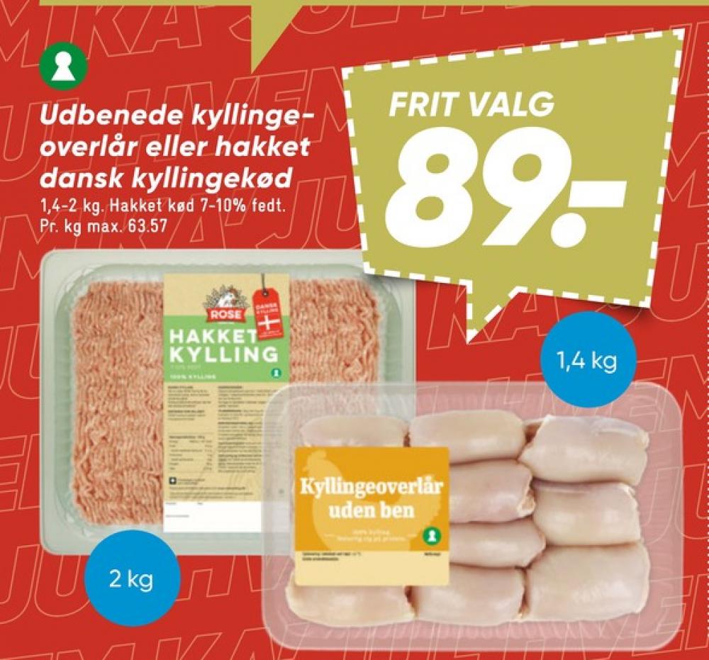 Rose, Hakket kylling 7-10%