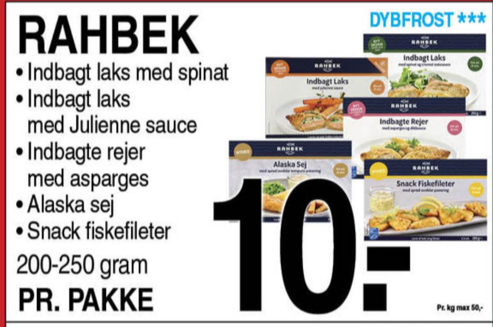 Rahbek, Indbagte Rejer med Asparges og Dildsauce