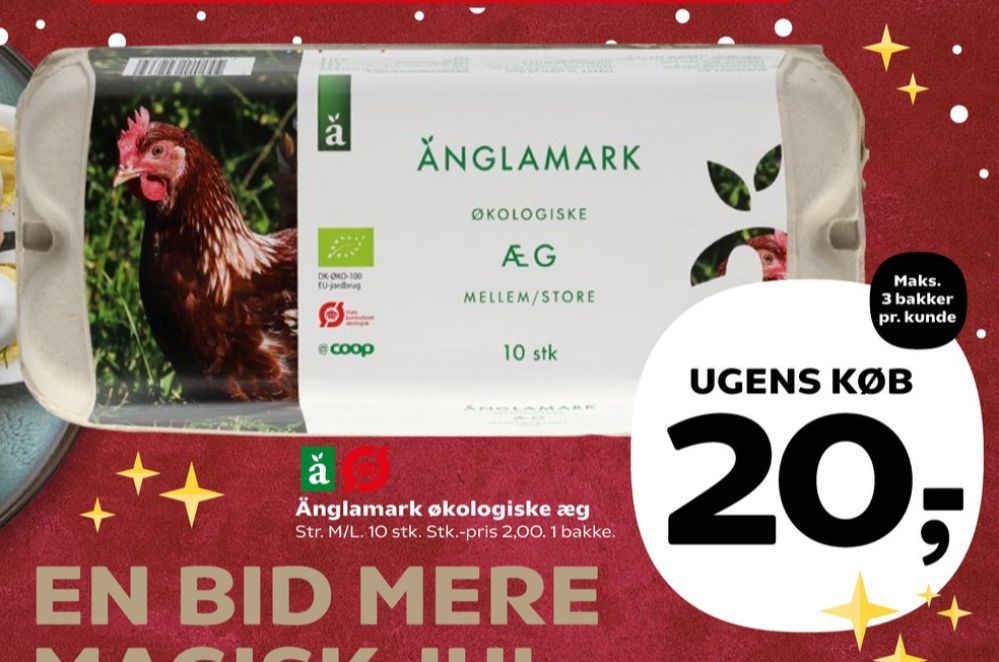 Änglamark, Økologiske æg M/L