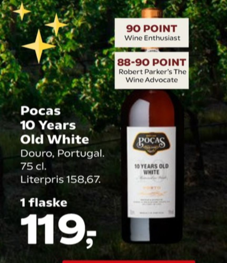 Pocas 10 Years Old White, Portvin