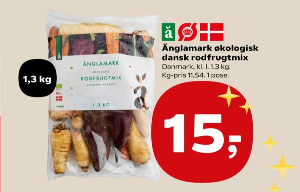 Änglamark, Rodfrugter