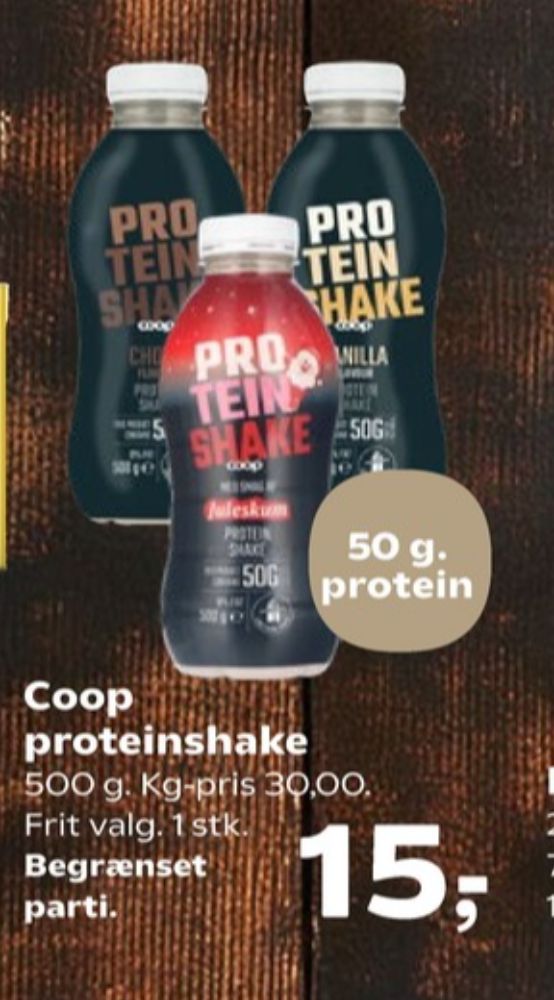 Coop, Protein Shake Juleskum