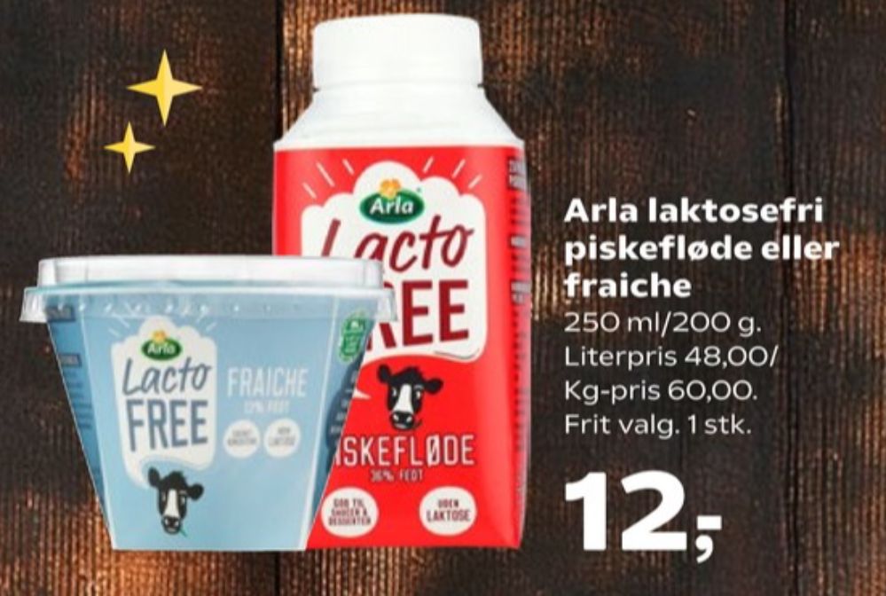 Arla Lacto FREE, Piskefløde