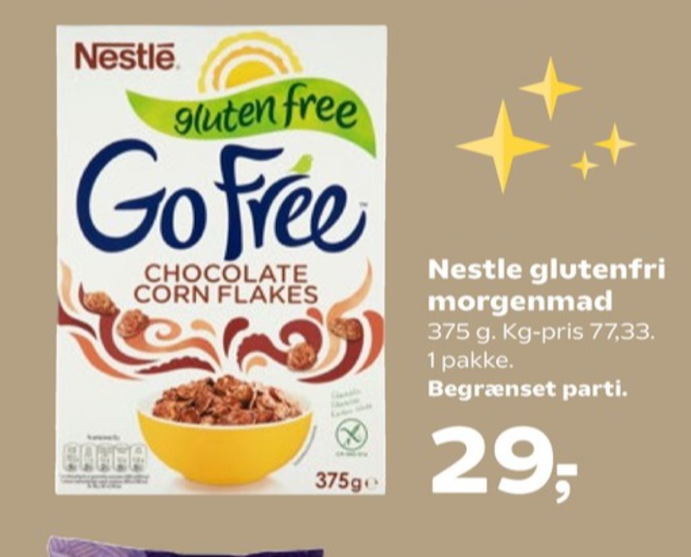 Nestlé Go Free, Morgenmadsprodukt