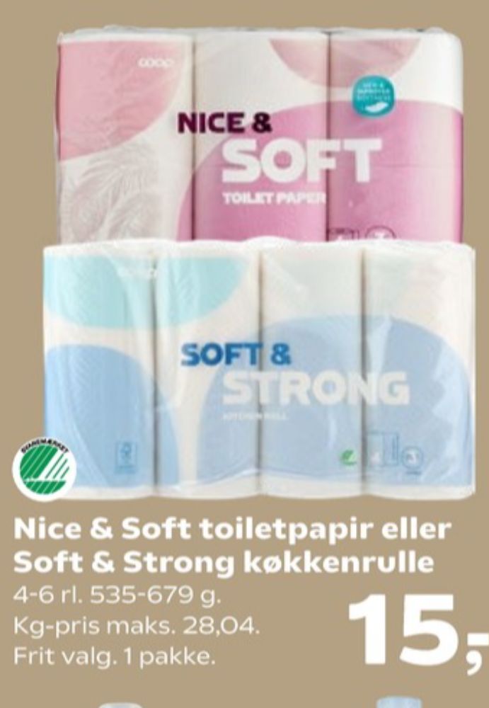 Coop Nice & Soft, Toiletpapir