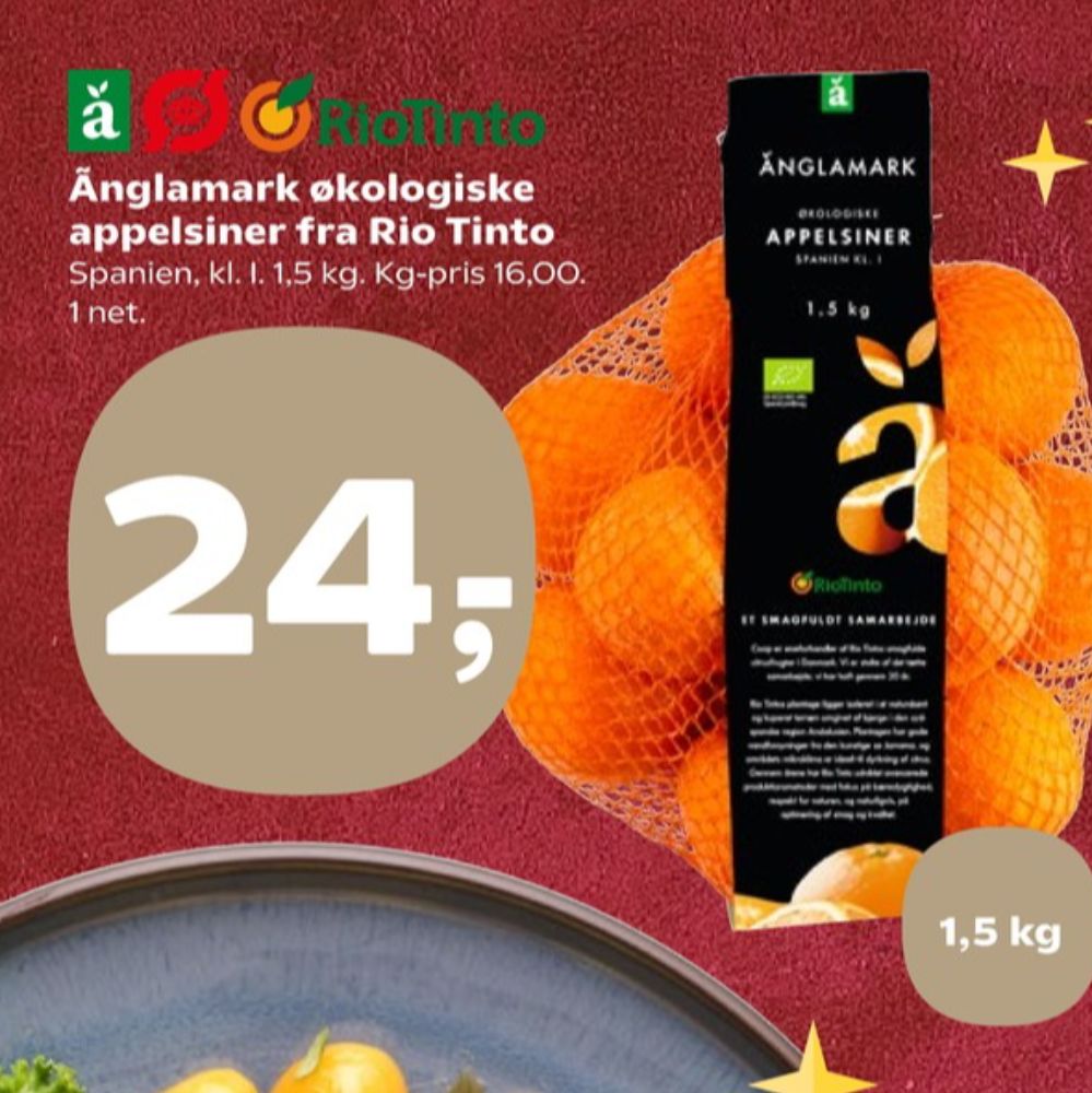Änglamark, Appelsiner