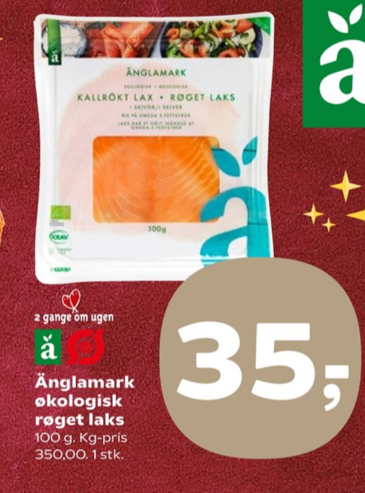 Änglamark, Laks i skiver