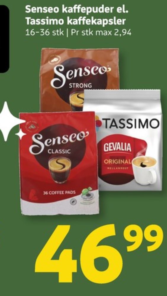Senseo Classic, Kaffepuder