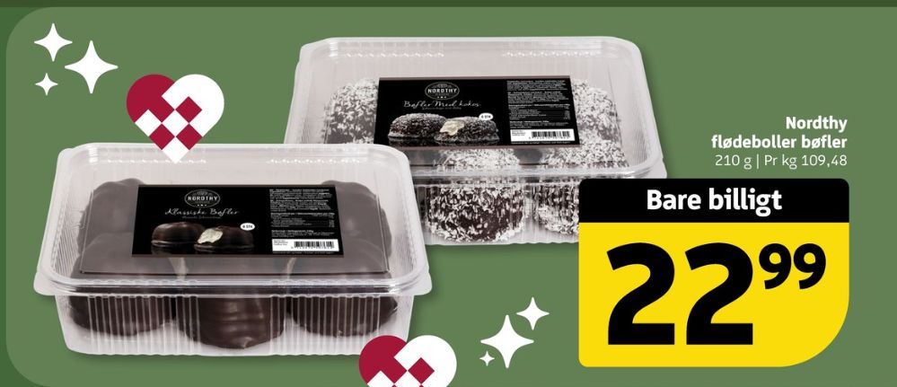 Nordthy, Flødeboller Bøfler Kokos