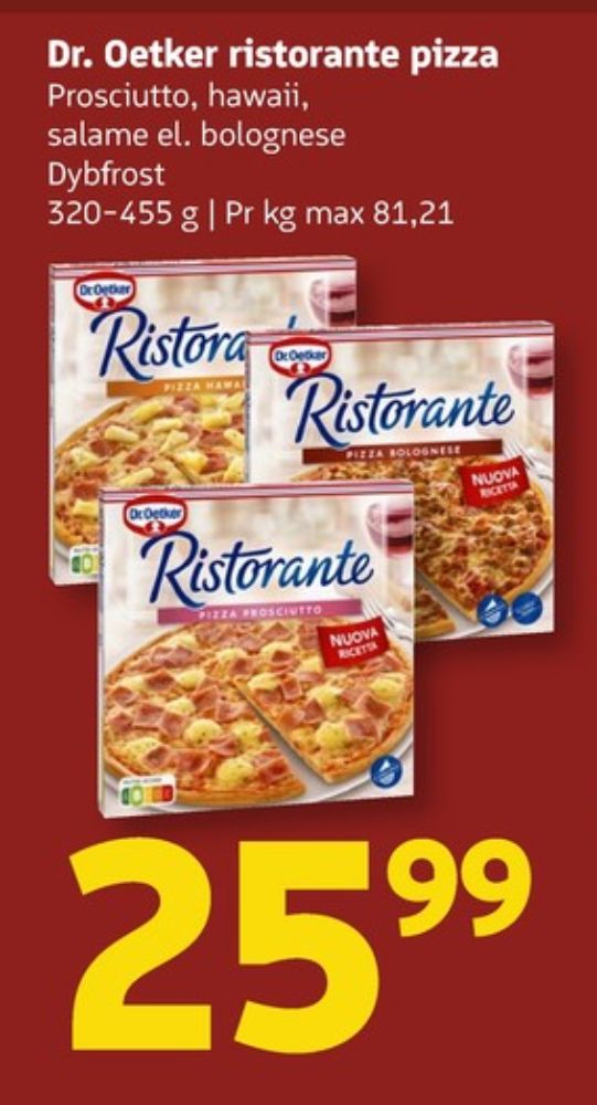 Ristorante, Pizza Bolognese