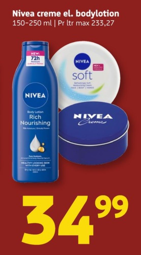 Nivea, Bodylotion
