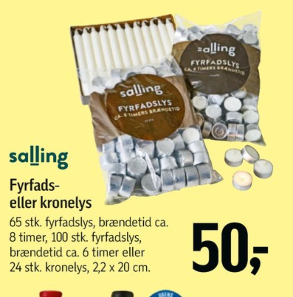 Salling, Fyrfadslys