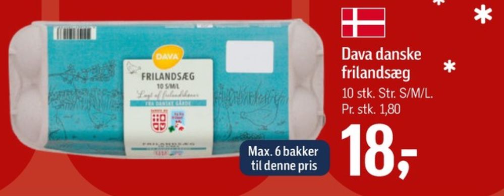 DAVA Foods, Frilandsæg S/M/L