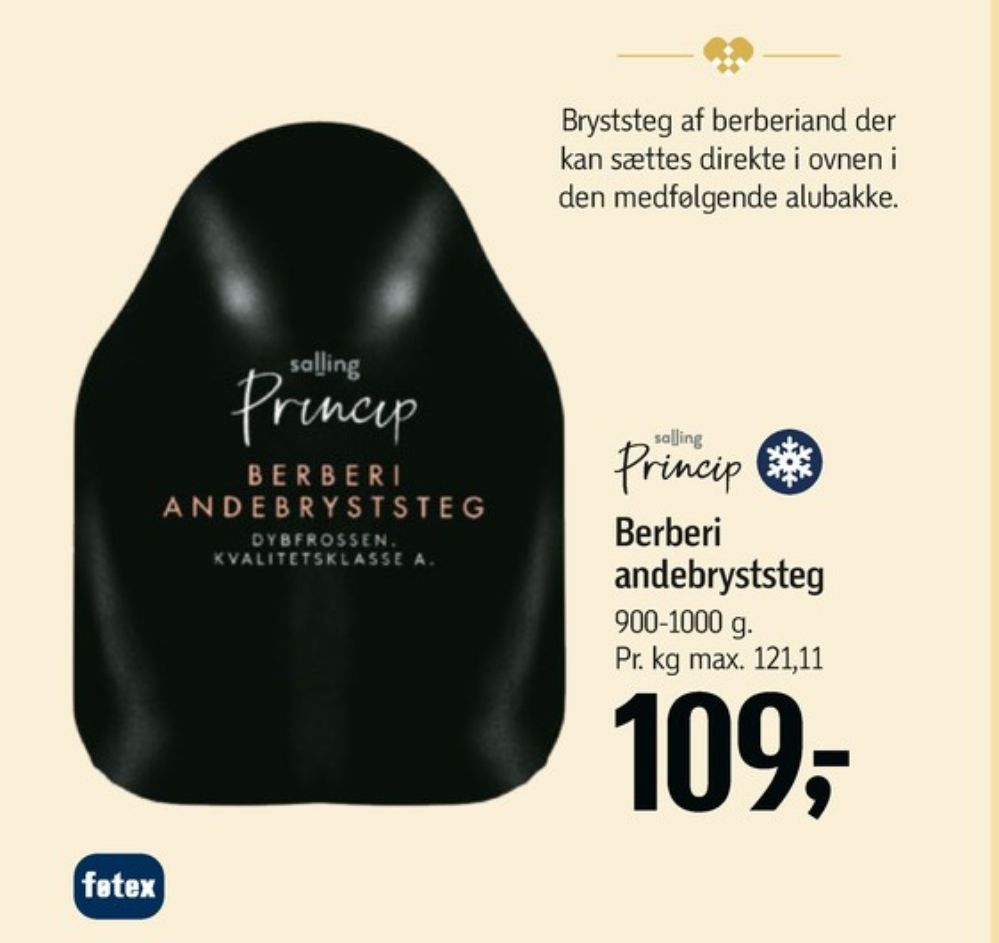 Salling Princip, Andebryststeg