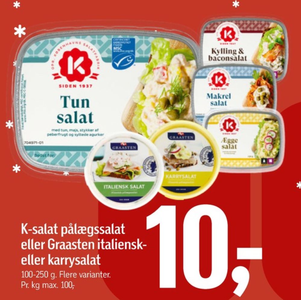 K-salat, Kylling & Baconsalat