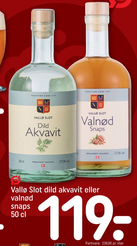 Vallø Slot Dild, Akvavit