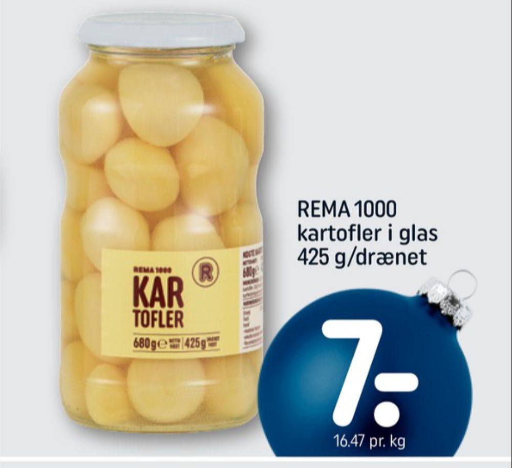 Rema 1000, Kartofler