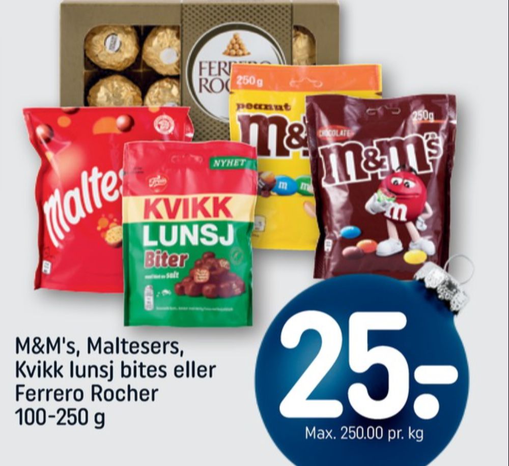 M&Ms, Chokoladepastiller Chocolate