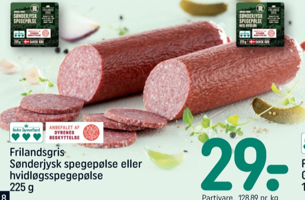 Rema 1000, Sønderjysk Spegepølse Hvidløg