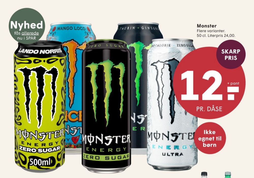 Monster Ultra Energy, Energidrik
