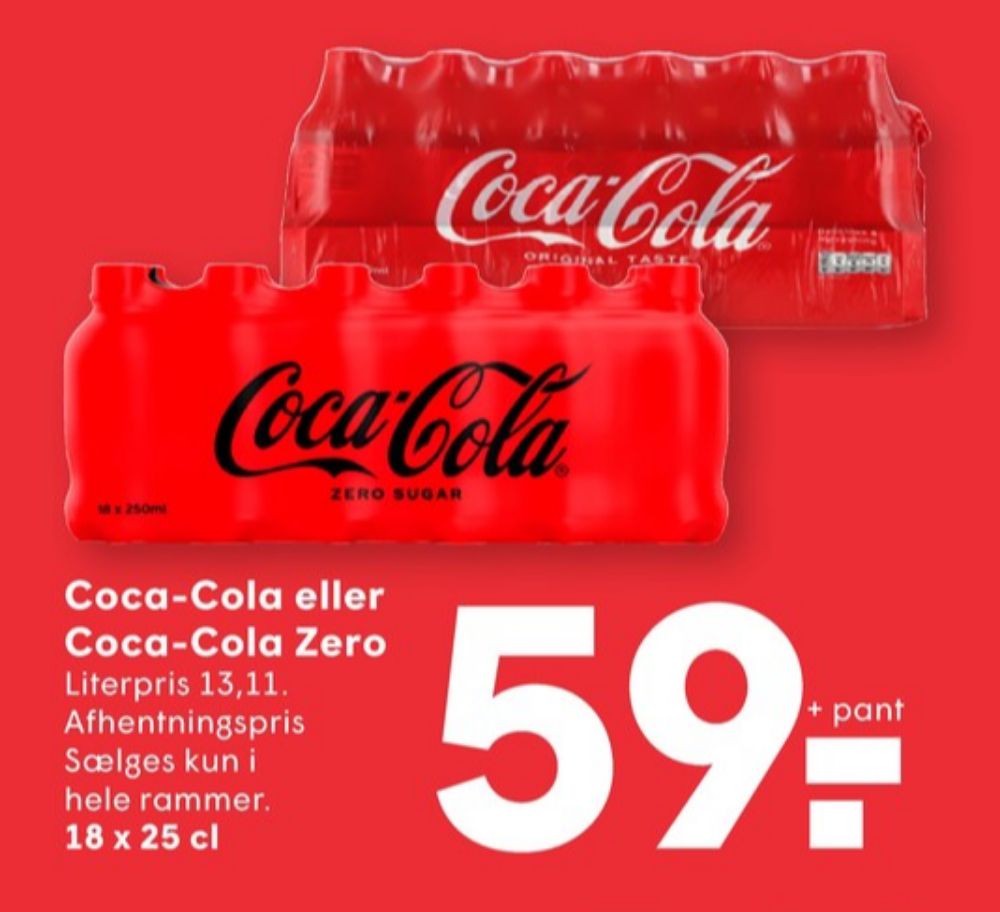 Coca Cola Zero, Cola 18 pk.