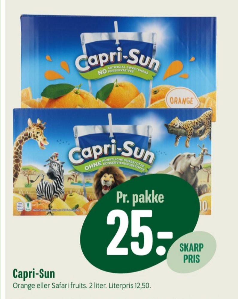 Capri-Sun, Frugtdrik Orange