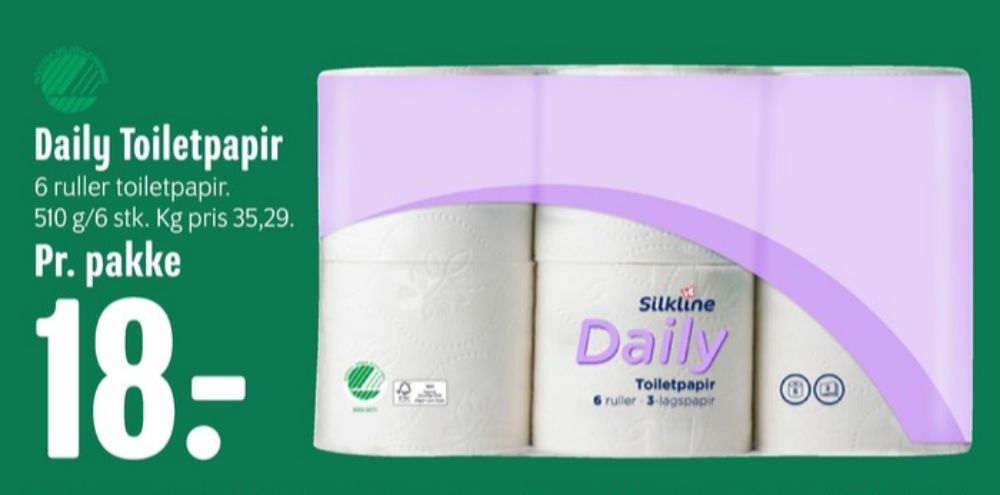 Silkline Daily, Toiletpapir