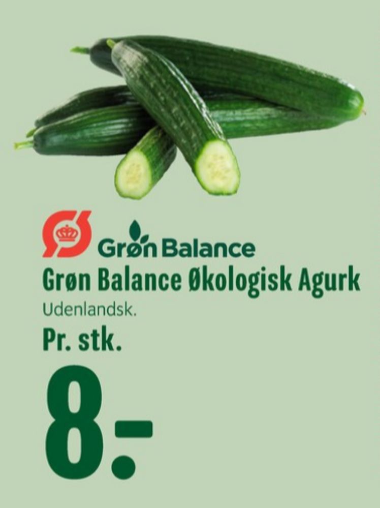 Grøn Balance, Agurk