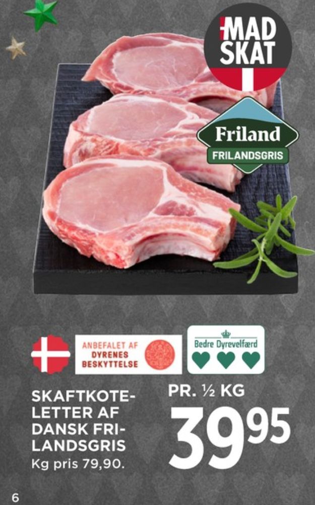 FRILAND Frilandsgris, Skaftkoteletter