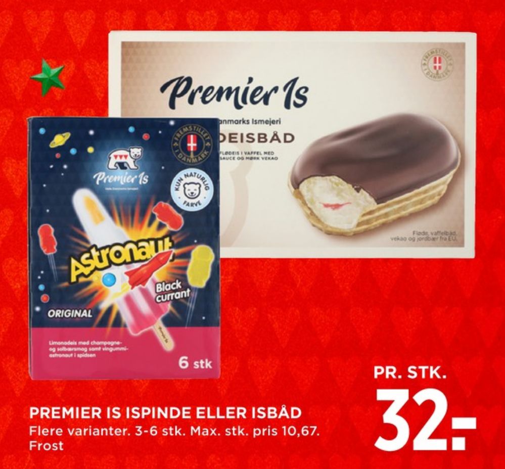 Premier, Astronaut ispinde