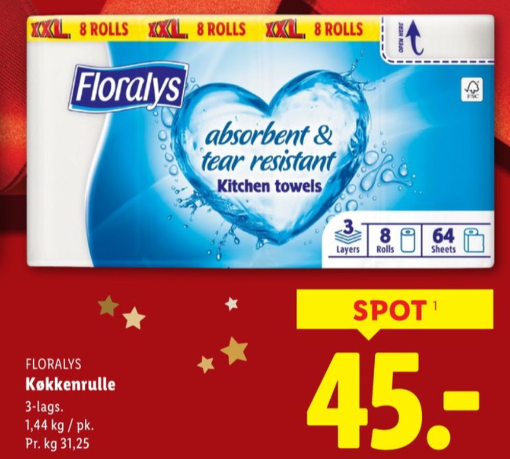 Floralys, Køkkenrulle