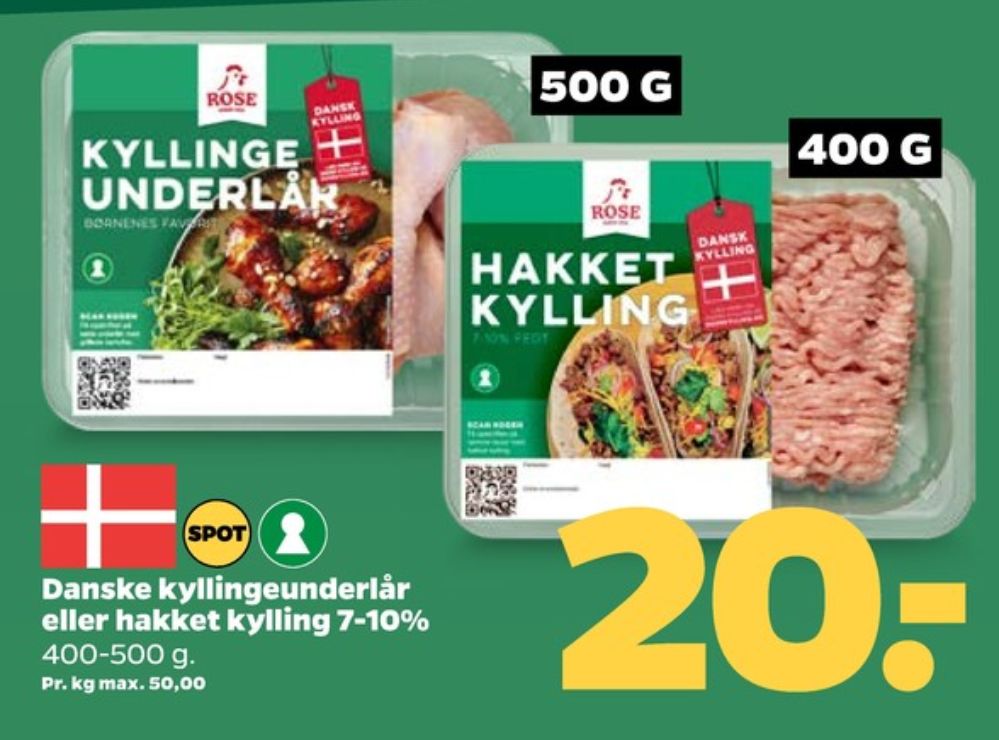 Rose, Kyllingeunderlår