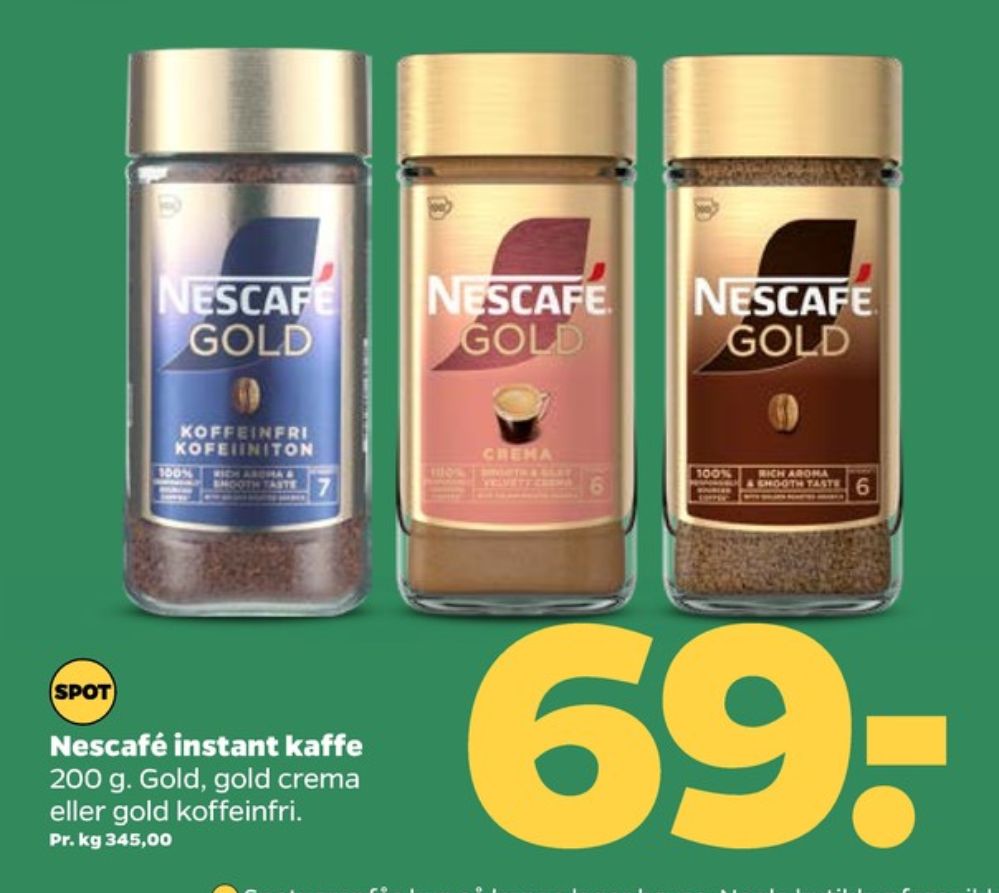 Nescafe Gold Crema, Instant Kaffe