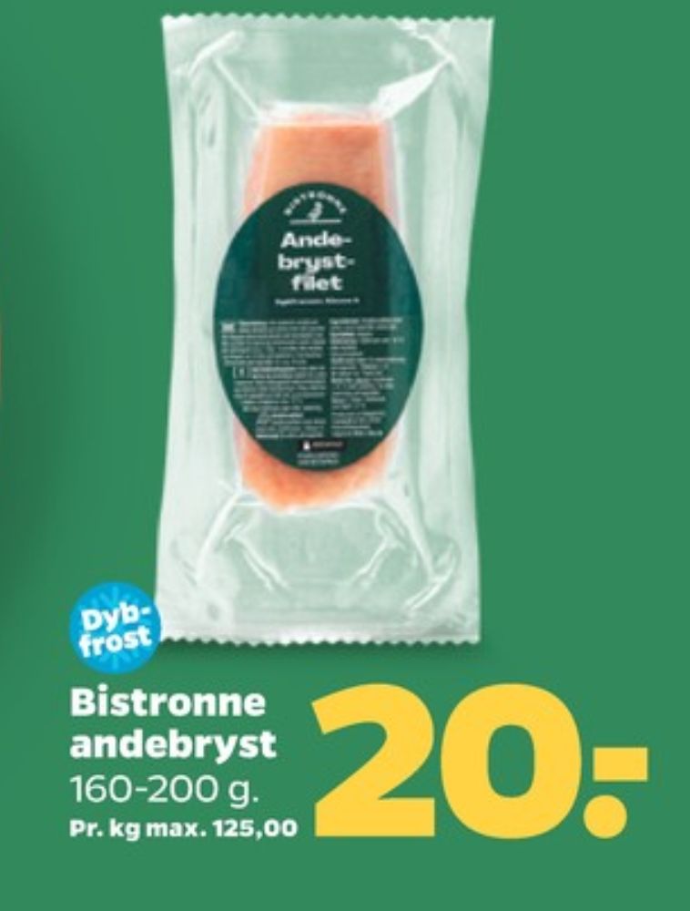 Bistronne, Andebryst