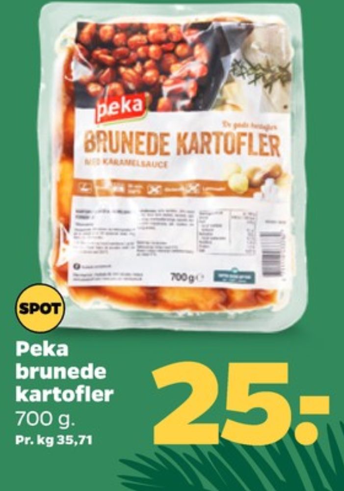 Peka, Brunede Kartofler