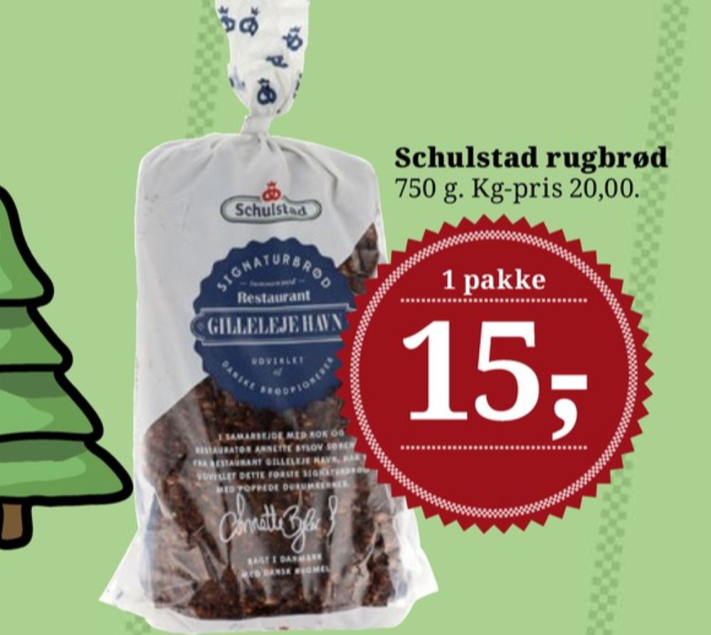 Schulstad Signaturbrød Restaurant Gillelejehavn, Rugbrødsskiver