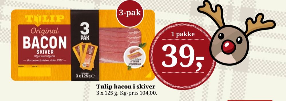 Tulip, Baconskiver 3 pk