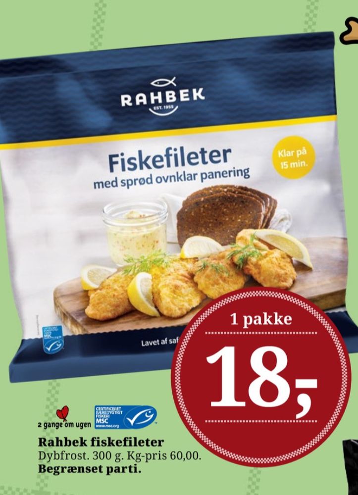 Rahbek, Fiskefileter