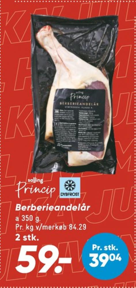 Salling Princip, Andelår