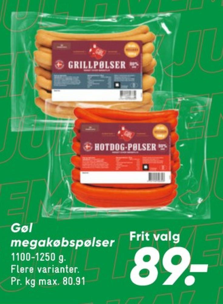 Gøl, Grillpølser