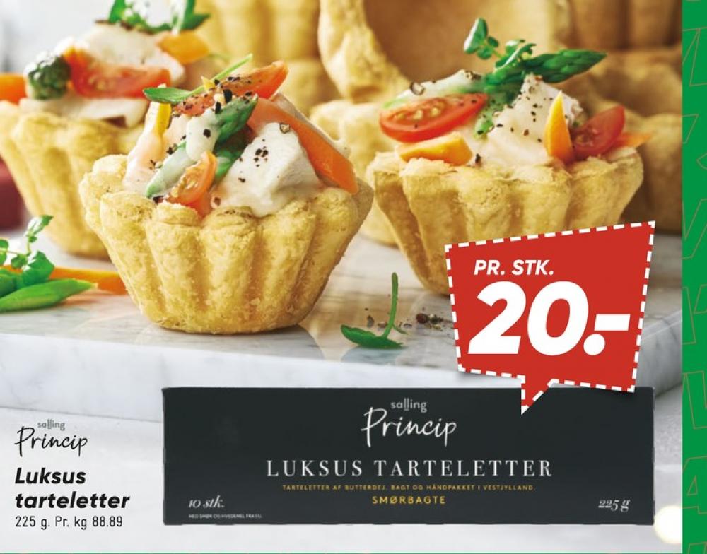 Salling Princip, Tarteletter